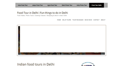 Desktop Screenshot of foodtourindelhi.com